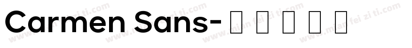 Carmen Sans字体转换